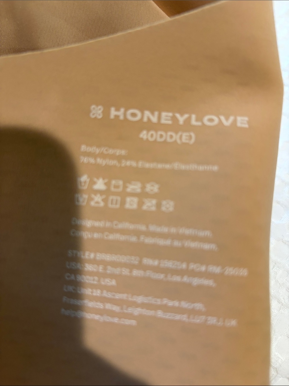 Honeylove Smooth Contour Bra in Nude Tan - Picture 6 of 7